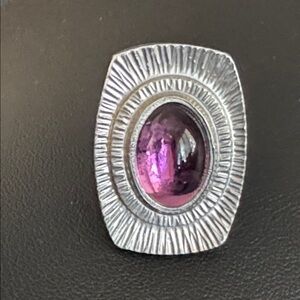 Vintage Modernist Brutalist Jorgen Jensen Pewter Ring